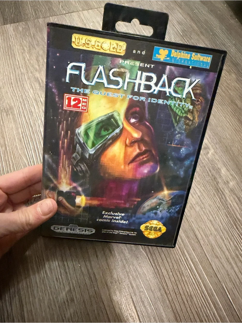 Flashback: The Quest for Identity Genesis Game in box- Sega Genesis